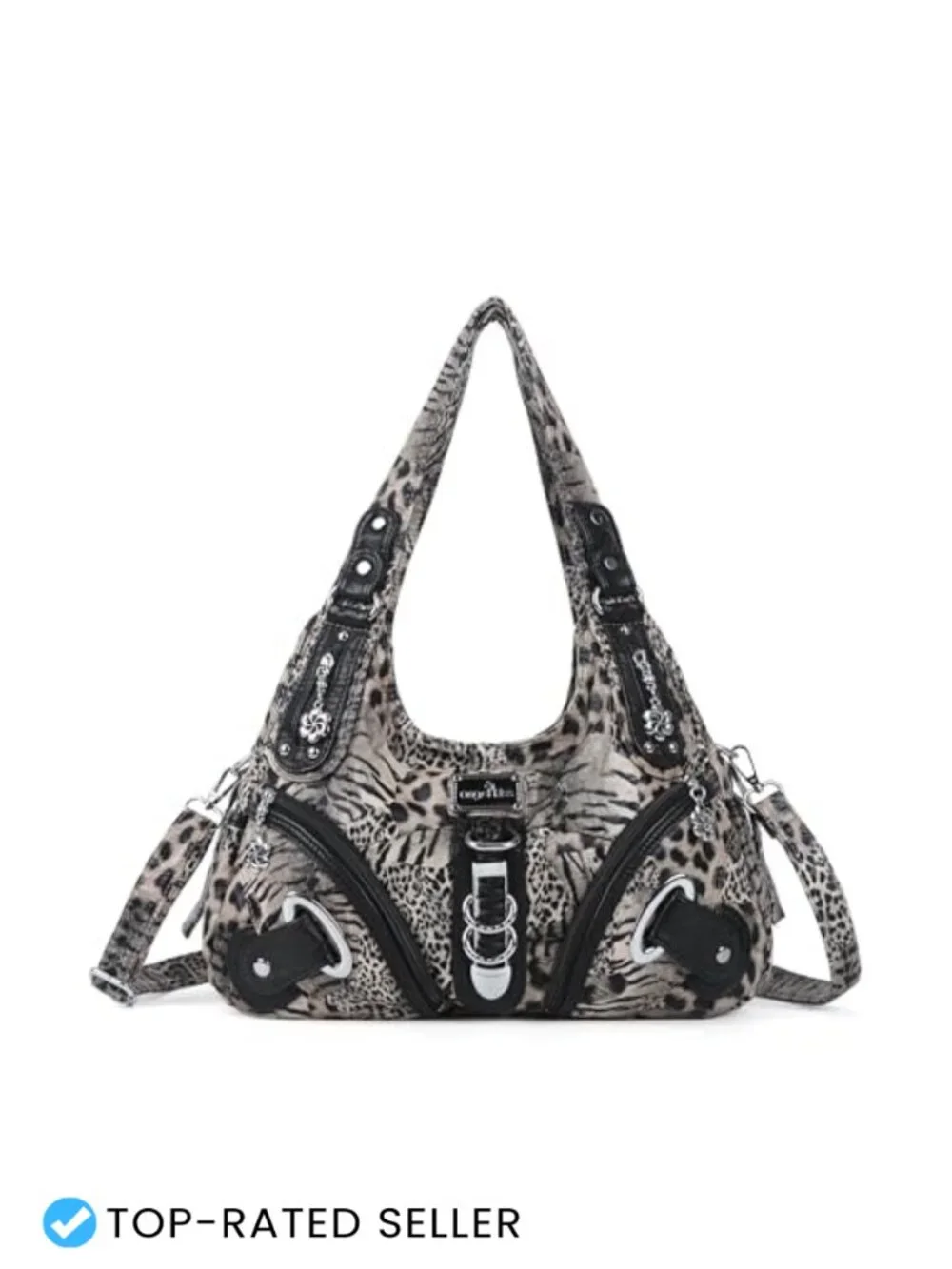 Large Hobo Shoulder Bag Women Faux Leather Vegan Satchel Purse